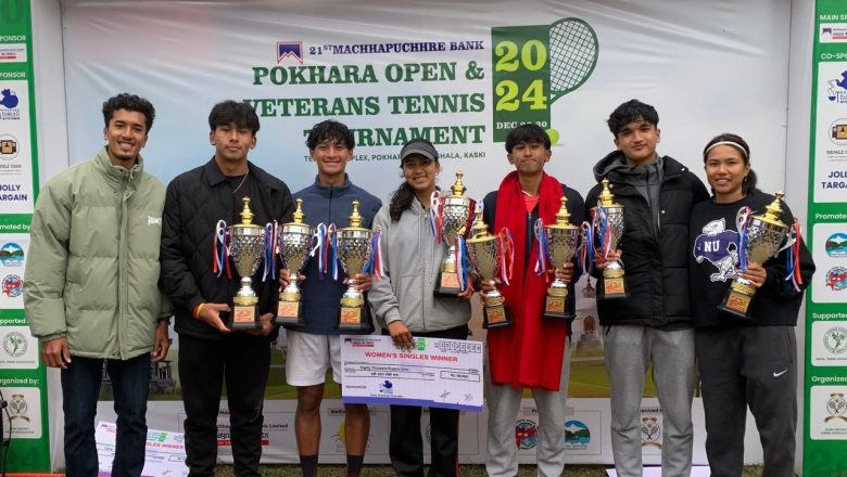 पोखरा ओपन टेनिसमा आरव र सुनिरा च्याम्पियन