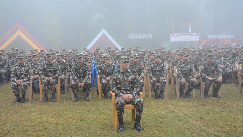 नेपाली सेना र भारतीय सेनाबीच संयुक्त सैनिक अभ्यास
