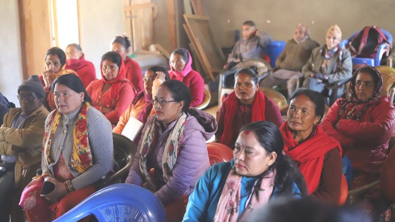 आमा समूहलाई सामुदायिक कृषि सहायकसम्बन्धी प्रशिक्षण