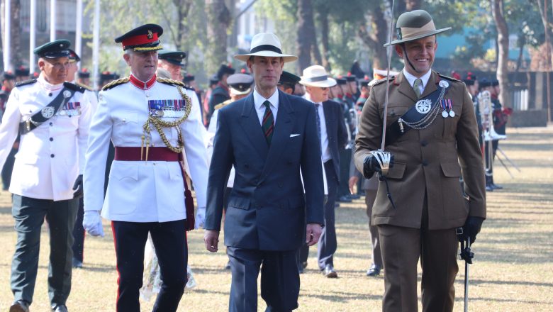 British Prince couple attends parade in Pokhara