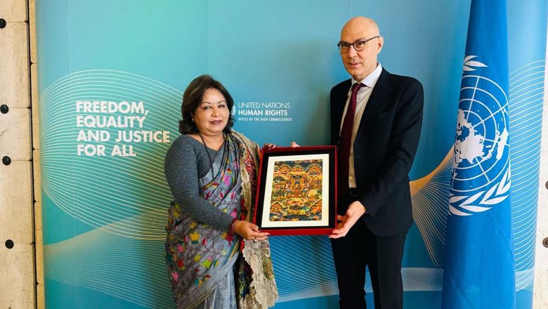 परराष्ट्रमन्त्रीद्वारा राष्ट्रसङ्घीय मानवअधिकार उच्च आयुक्तसँग भेटवार्ता