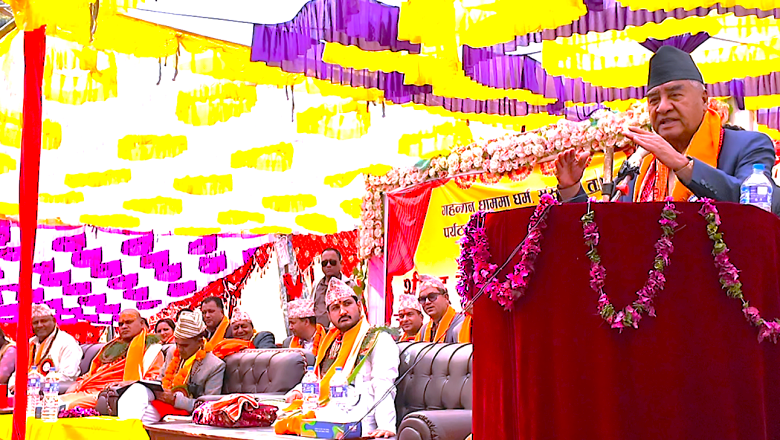 नेपाली समाज हिन्दू धर्म संस्कारमा अडिग छः पूर्वप्रधानमन्त्री देउवा