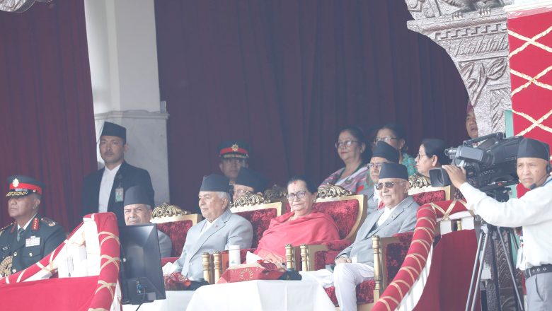 राष्ट्रपति पौडेलद्वारा घोडेजात्रा अवलोकन