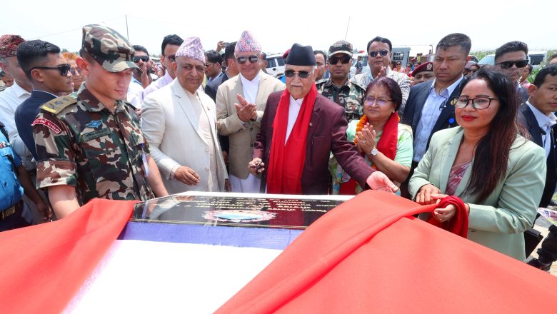 प्रधानमन्त्रीद्वारा गौरादह नगर अस्पतालको शिलान्यास