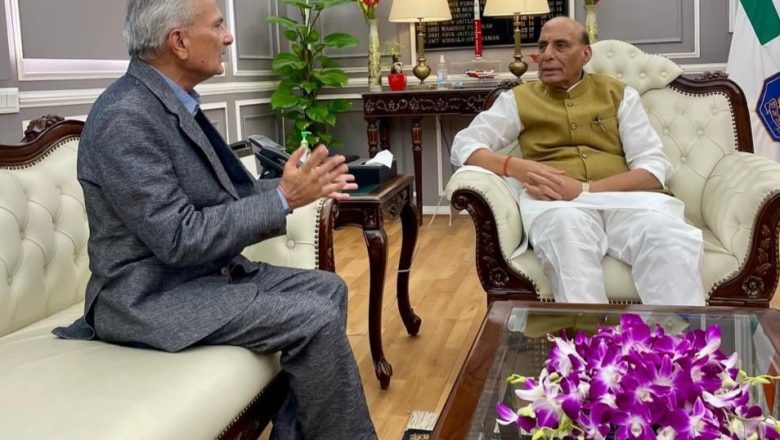 पूर्वप्रधानमन्त्री भट्टराई र भारतीय रक्षामन्त्री सिंहबीच भेटवार्ता