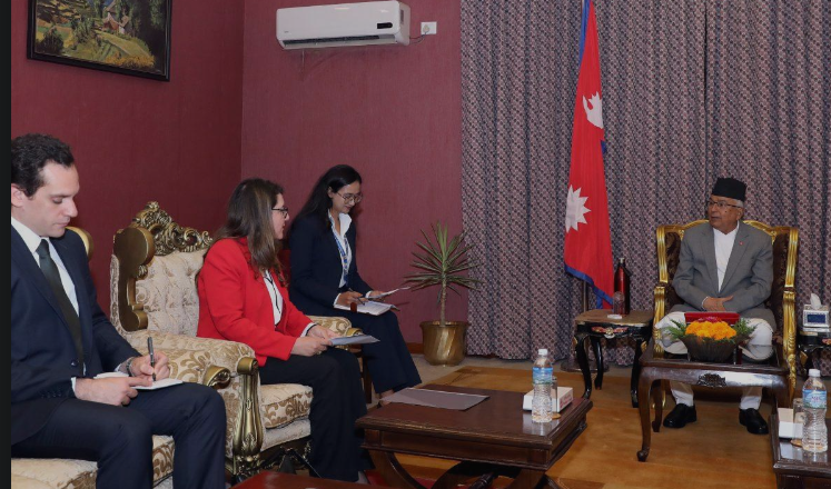 राष्ट्रपतिसँग इजिप्टका राजदूतको बिदाई भेट