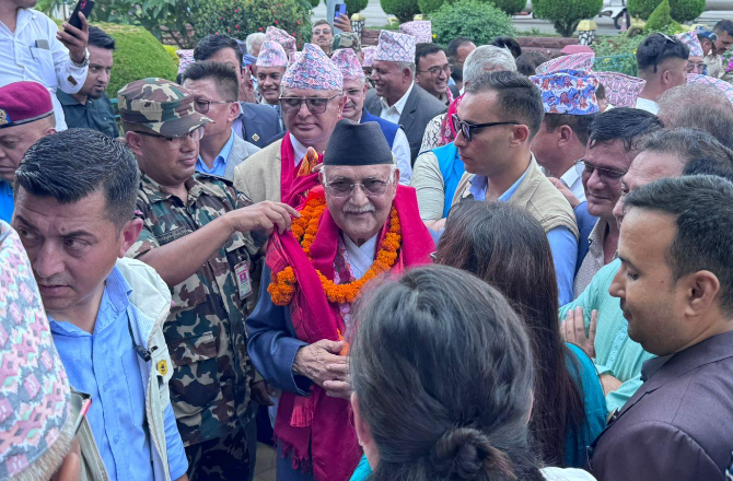 प्रधानमन्त्री केपी शर्मा ओली आज गृह जिल्लामा