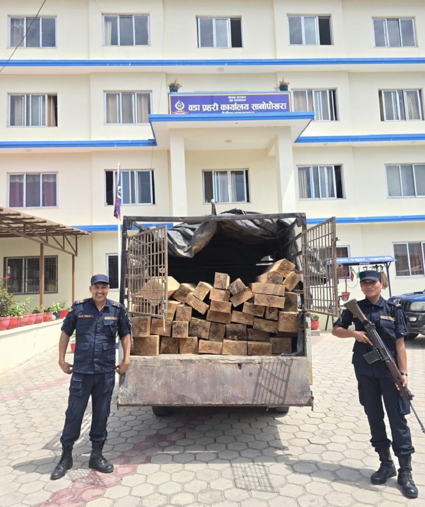 हेटौँडामा अवैध सालको काठसहित गाडी नियन्त्रणमा